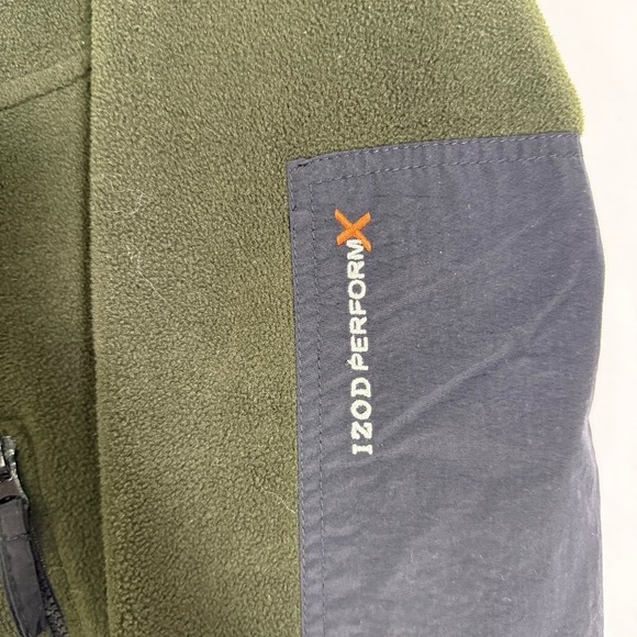 IZOD PerformX Jacket Men's XL Green Fleece Zip Up Outdoor Performance - Picture 3 of 6